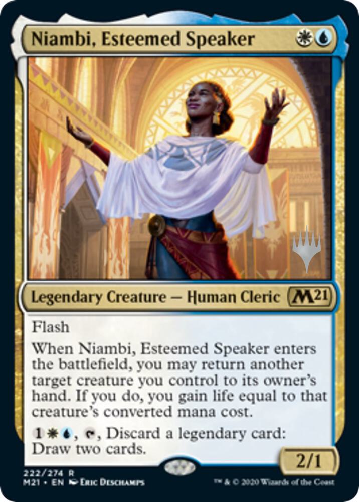 Niambi, Esteemed Speaker [Promo Pack: Core Set 2021] 222