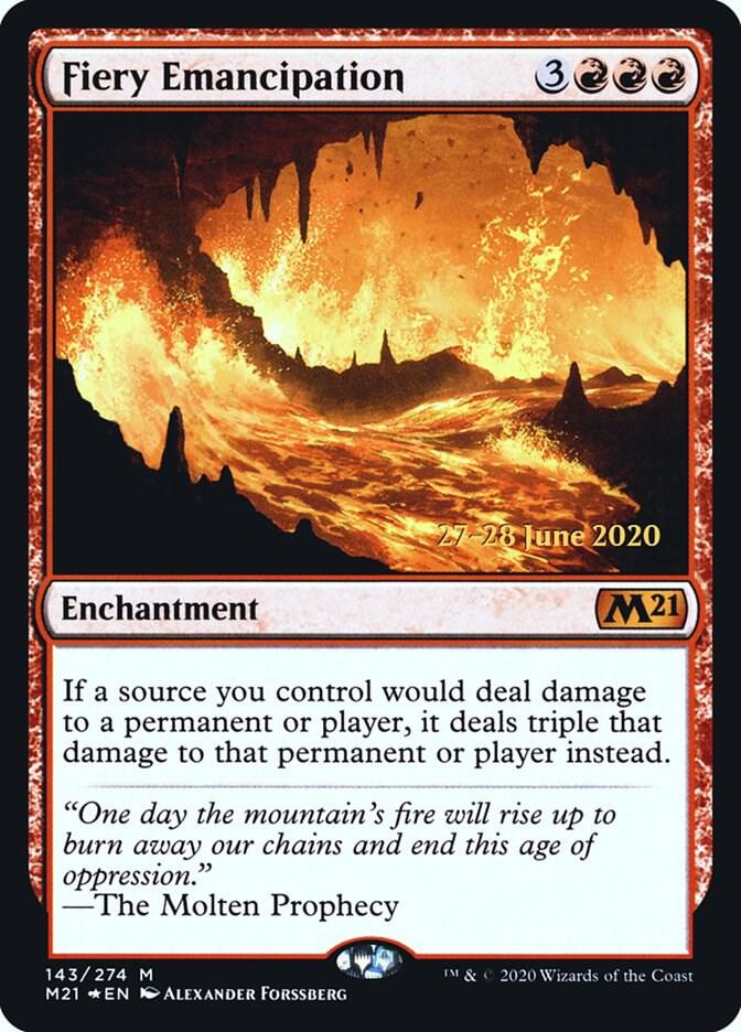 Fiery Emancipation [Prerelease Cards] 143