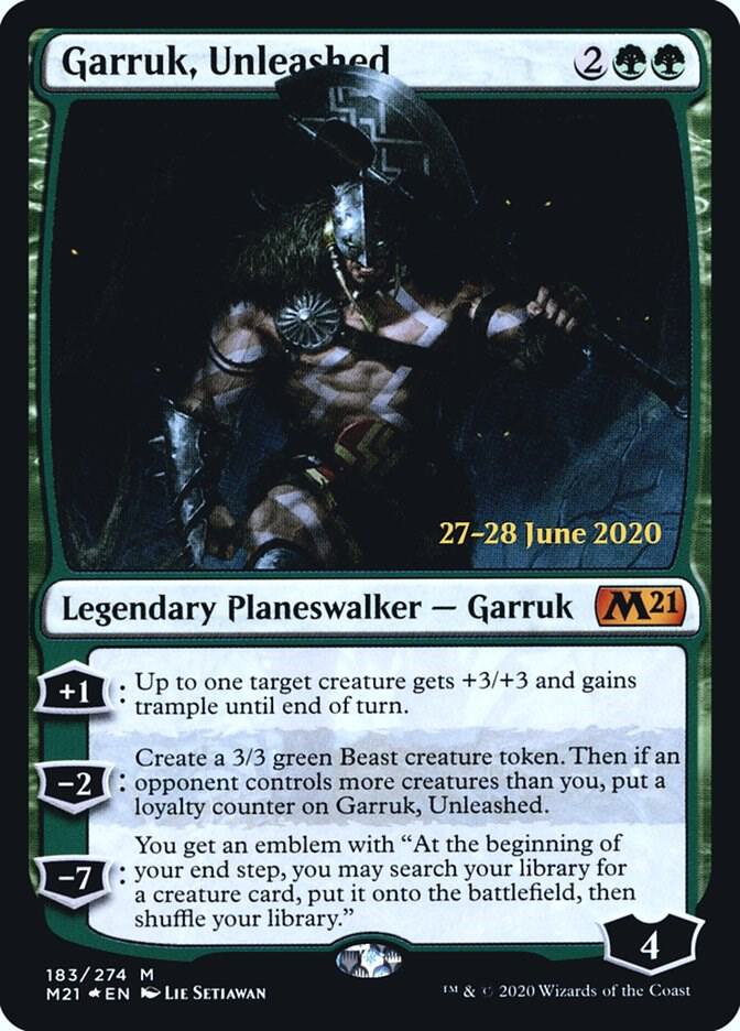 Garruk, Unleashed [Prerelease Cards] 183