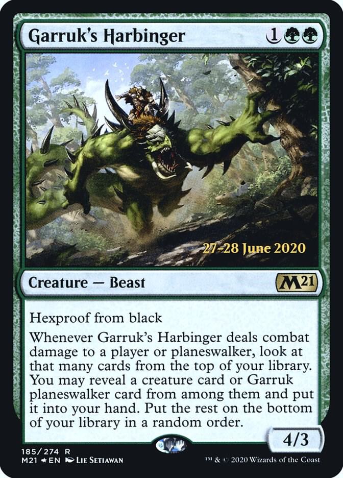 Garruk's Harbinger [Prerelease Cards] 185