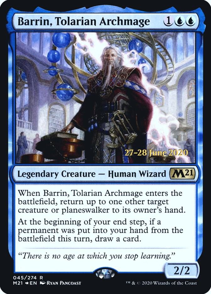 Barrin, Tolarian Archmage [Prerelease Cards] 45