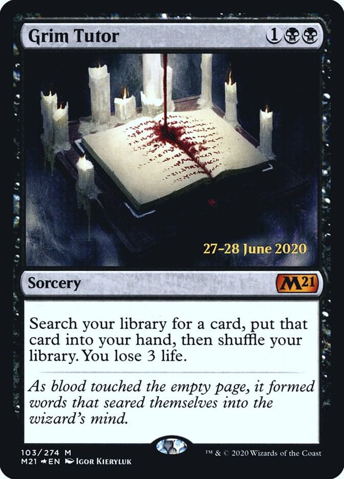 Grim Tutor [Prerelease Cards] 103