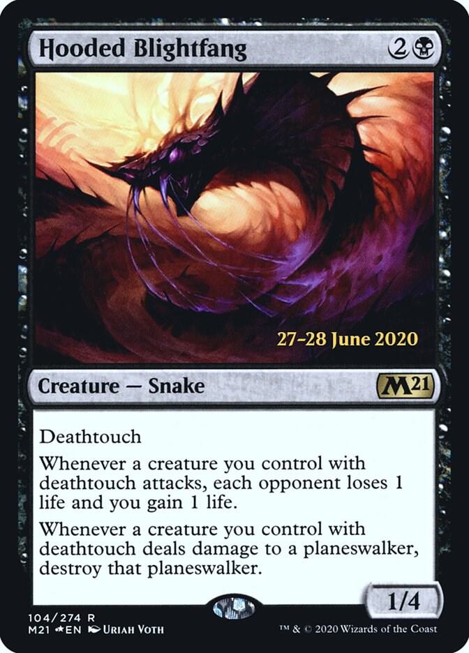 Hooded Blightfang [Prerelease Cards] 104