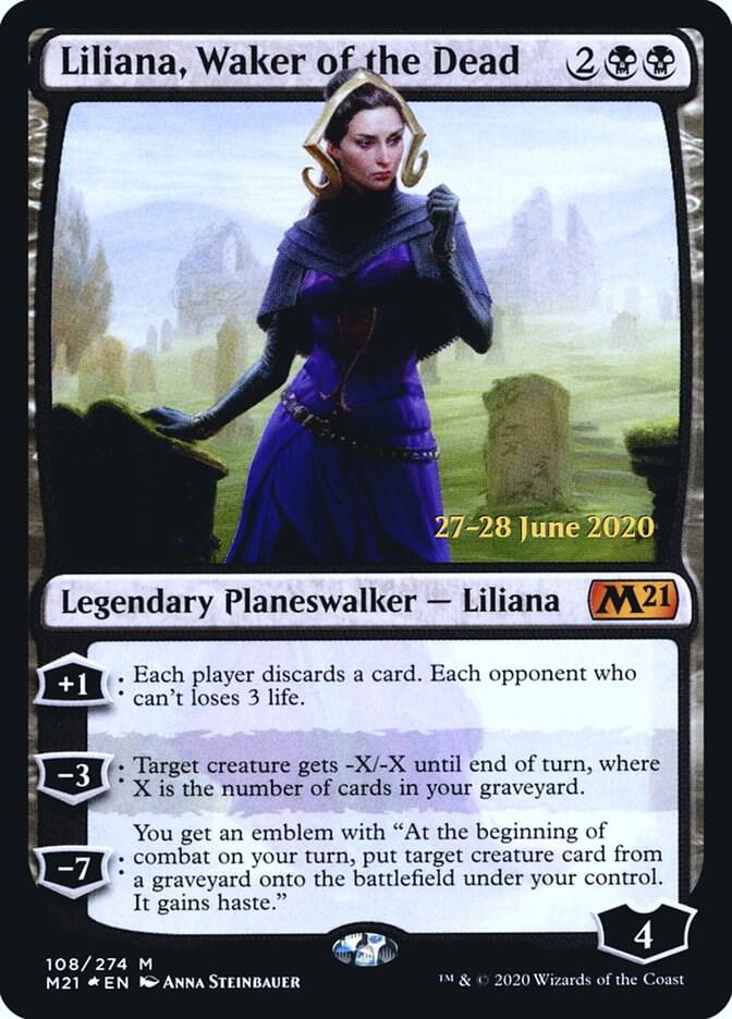 Liliana, Waker of the Dead [Prerelease Cards] 108
