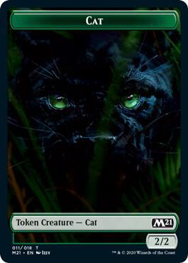 Cat (011) // Soldier Double-Sided Token [Core Set 2021] 11 // 5