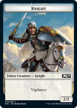 Knight // Pirate Double-Sided Token [Core Set 2021] 4 // 9