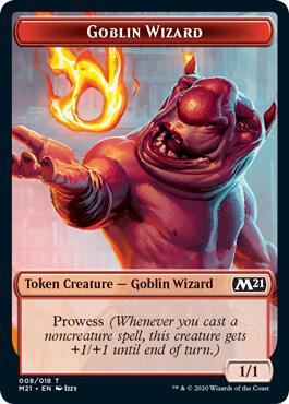 Goblin Wizard // Griffin Double-Sided Token [Core Set 2021] 8 // 3