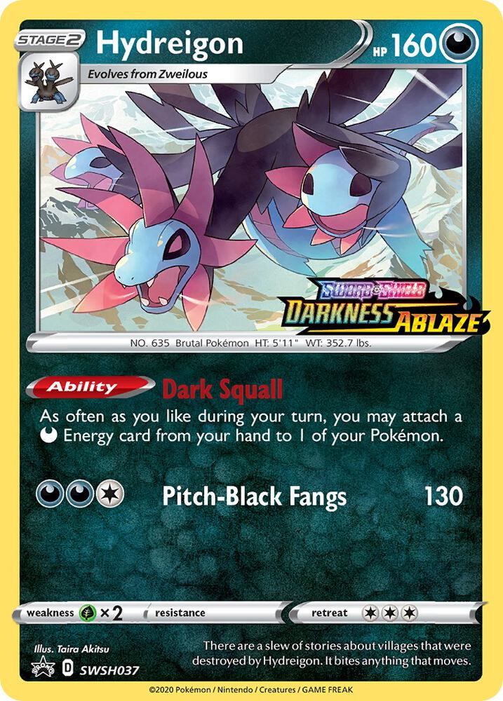 Hydreigon - SWSH037 (Prerelease) [SWSH: Sword & Shield Promo Cards] SWSH037