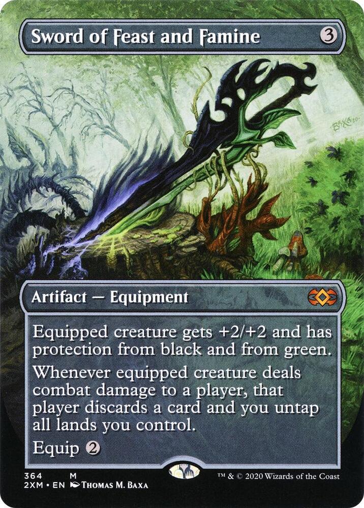 Sword of Feast and Famine (Borderless) [Double Masters] 364