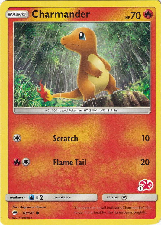 Charmander - 18/147 (#1 Charizard Stamped) [Battle Academy] 018/147