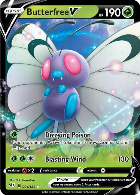 Butterfree V [SWSH03: Darkness Ablaze] 001/189