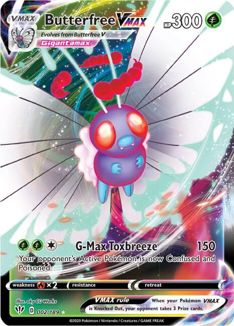 Butterfree VMAX [SWSH03: Darkness Ablaze] 002/189