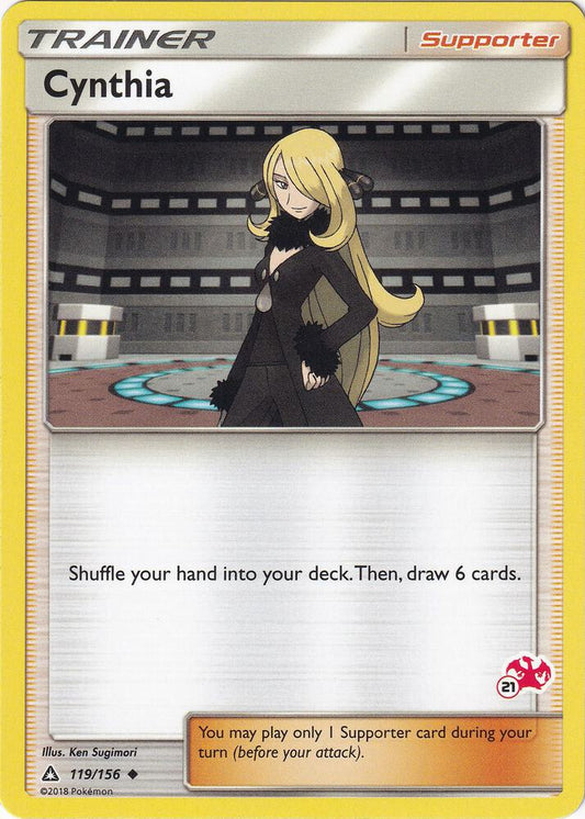 Cynthia - 119/156 (#21 Charizard Stamped) [Battle Academy] 119/156