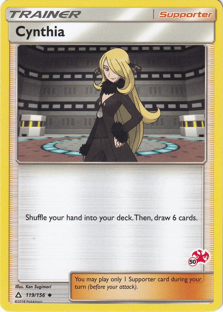 Cynthia - 119/156 (#50 Charizard Stamped) [Battle Academy] 119/156