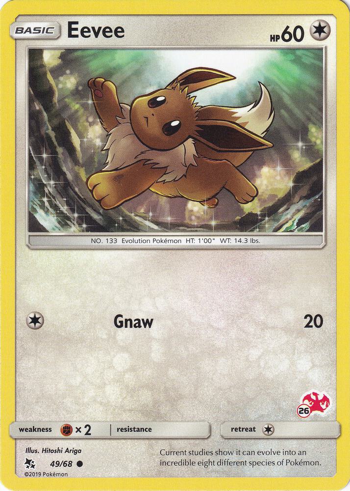 Eevee - 49/68 (#26 Charizard Stamped) [Battle Academy] 049/068