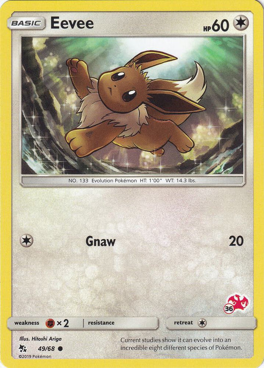 Eevee - 49/68 (#36 Charizard Stamped) [Battle Academy] 049/068