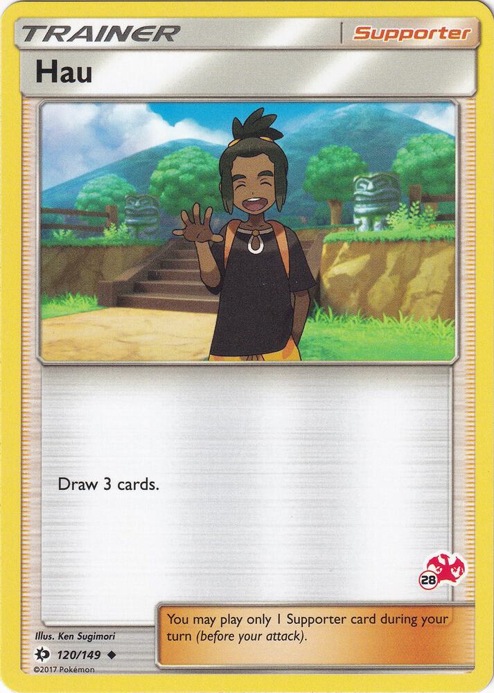 Hau - 120/149 (#28 Charizard Stamped) [Battle Academy] 120/149