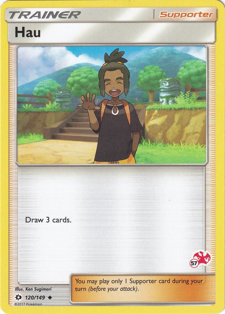 Hau - 120/149 (#57 Charizard Stamped) [Battle Academy] 120/149