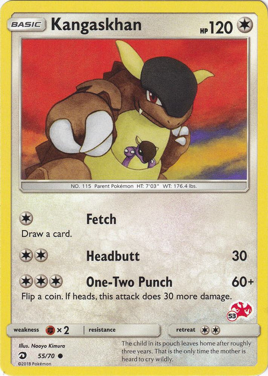 Kangaskhan - 55/70 (#53 Charizard Stamped) [Battle Academy] 055/070
