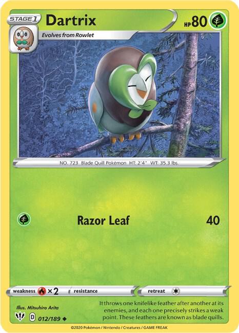 Dartrix [SWSH03: Darkness Ablaze] 012/189