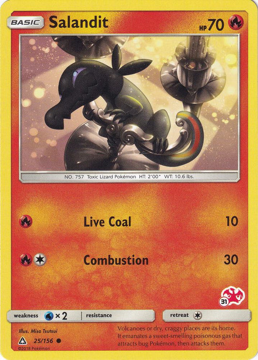 Salandit - 25/156 (#31 Charizard Stamped) [Battle Academy] 025/156