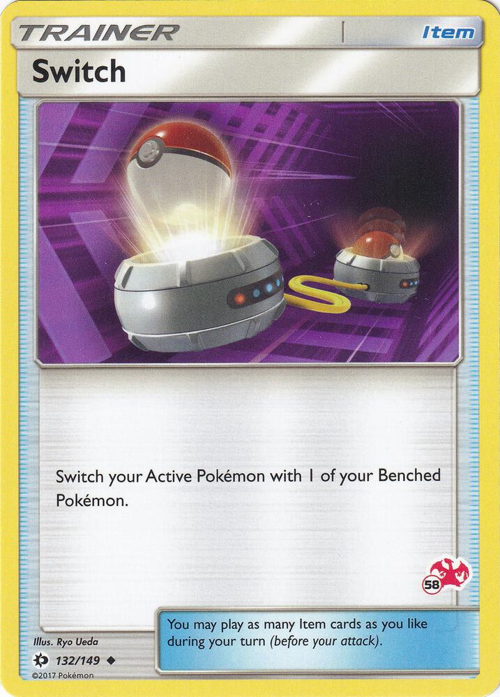Switch - 132/149 (#58 Charizard Stamped) [Battle Academy] 132/149