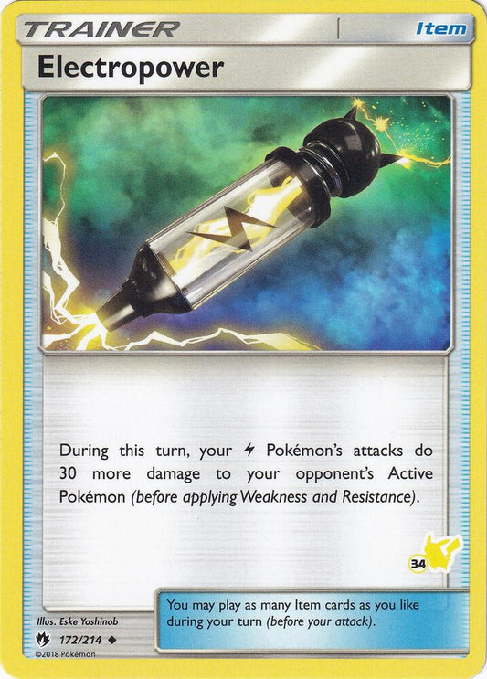Electropower - 172/214 (#34 Pikachu Stamped) [Battle Academy] 172/214