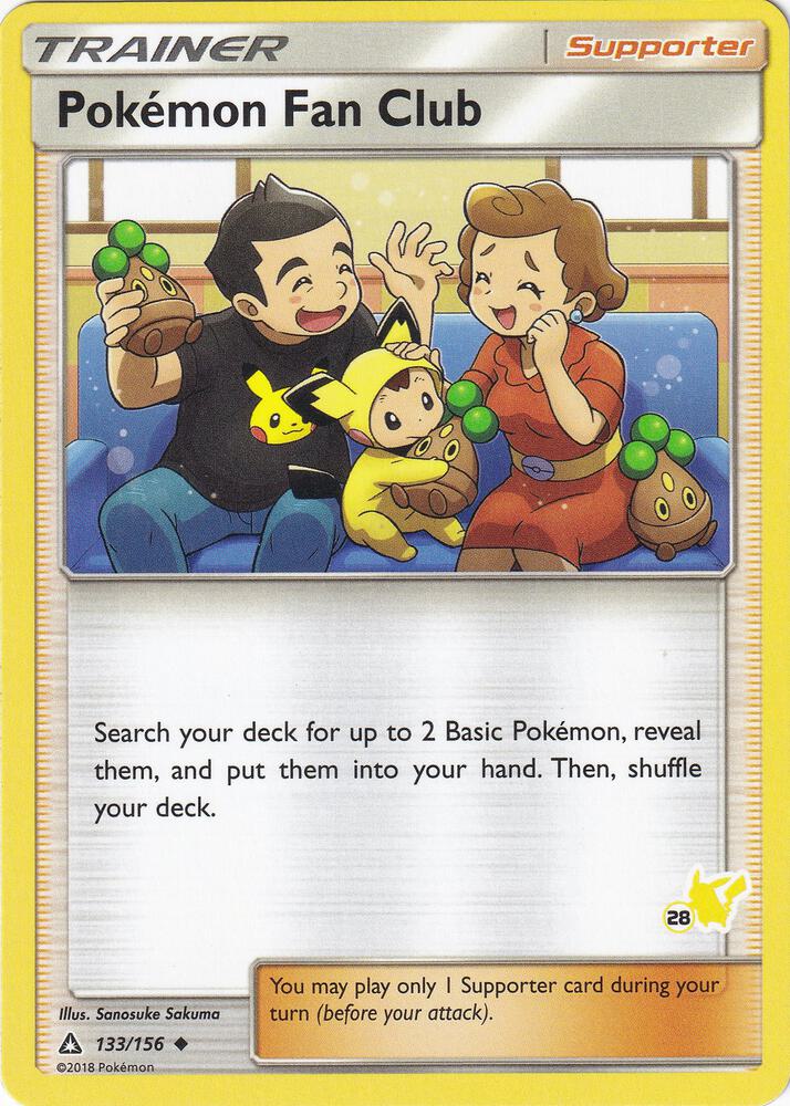 Pokemon Fan Club - 133/156 (#28 Pikachu Stamped) [Battle Academy] 133/156