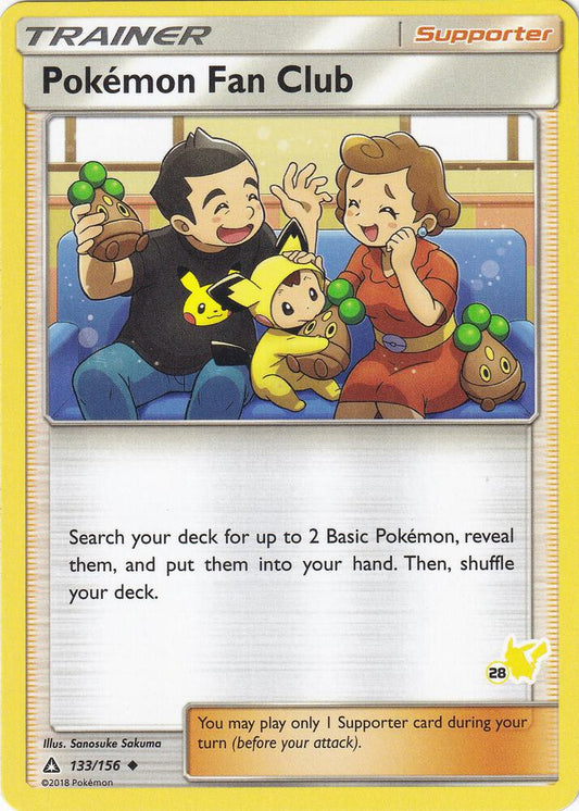 Pokemon Fan Club - 133/156 (#28 Pikachu Stamped) [Battle Academy] 133/156