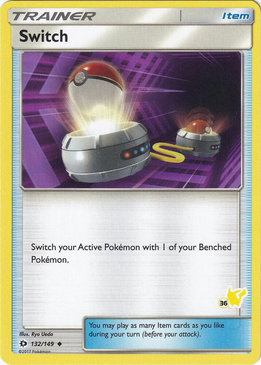 Switch - 132/149 (#36 Pikachu Stamped) [Battle Academy] 132/149