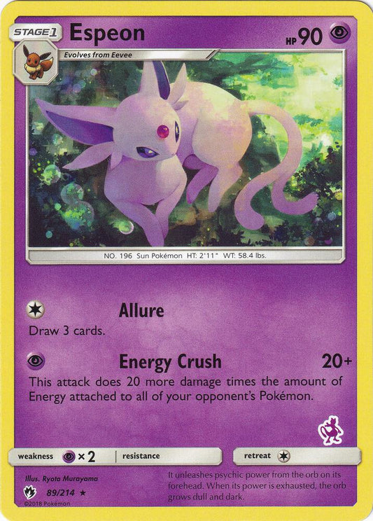 Espeon - 89/214 (Mewtwo Stamped) [Battle Academy] 089/214
