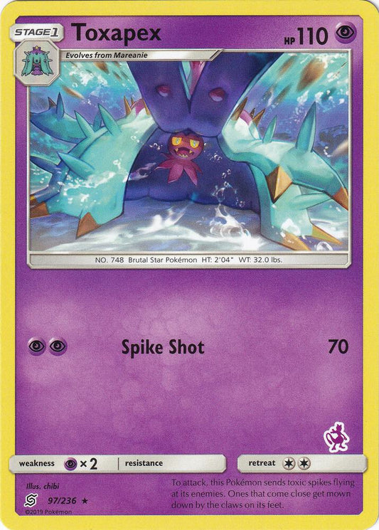 Toxapex - 97/236 (Mewtwo Stamped) [Battle Academy] 097/236