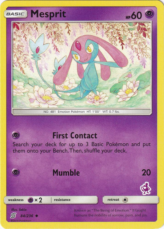 Mesprit - 84/236 (Mewtwo Stamped) [Battle Academy] 084/236