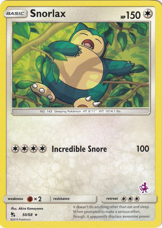 Snorlax - 50/68 (Mewtwo Stamped) [Battle Academy] 050/068