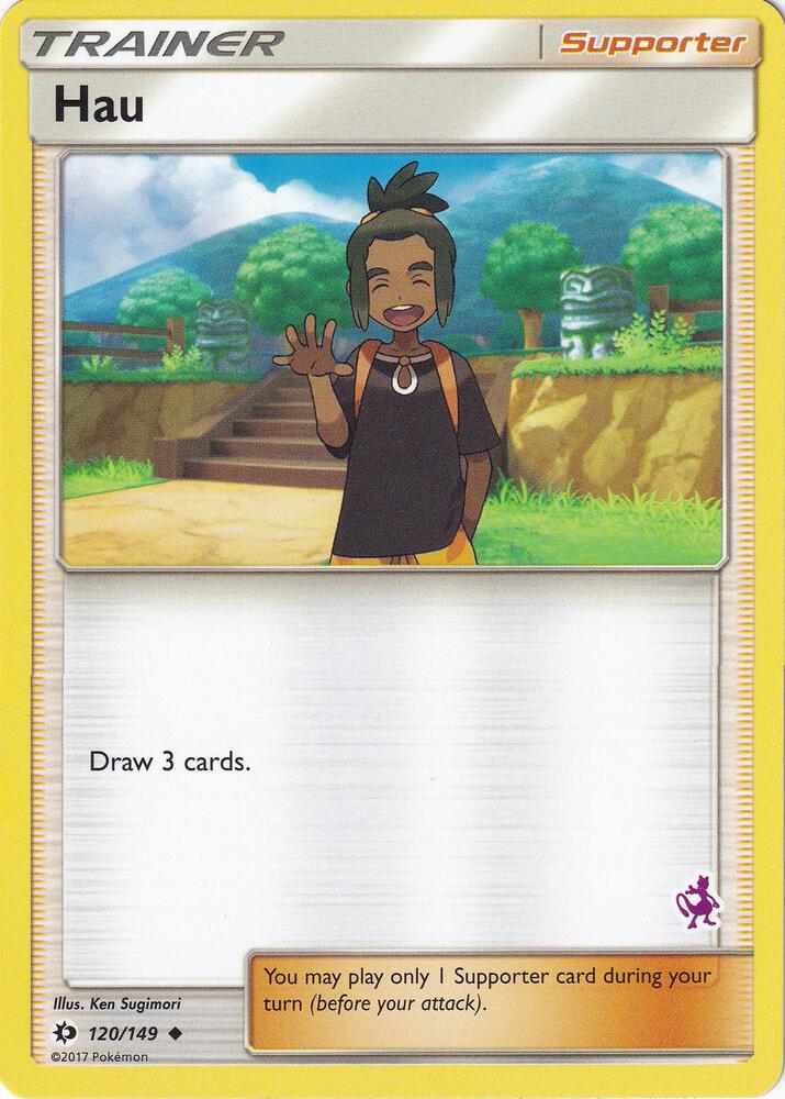 Hau - 120/149 (Mewtwo Stamped) [Battle Academy] 120/149