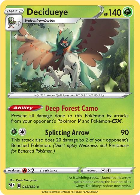 Decidueye [SWSH03: Darkness Ablaze] 013/189