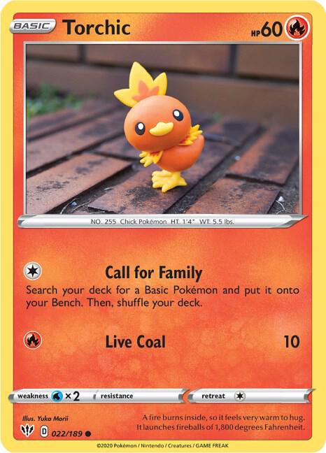 Torchic [SWSH03: Darkness Ablaze] 022/189