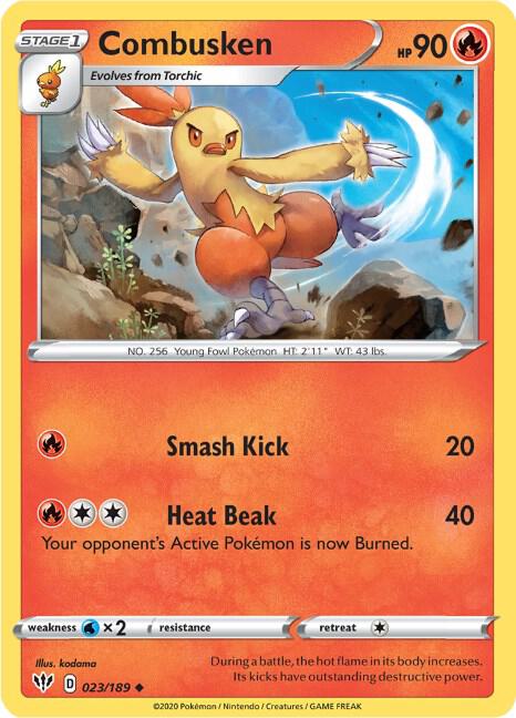 Combusken [SWSH03: Darkness Ablaze] 023/189