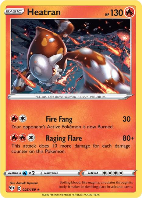 Heatran [SWSH03: Darkness Ablaze] 025/189