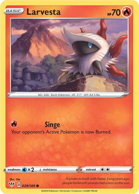 Larvesta [SWSH03: Darkness Ablaze] 029/189