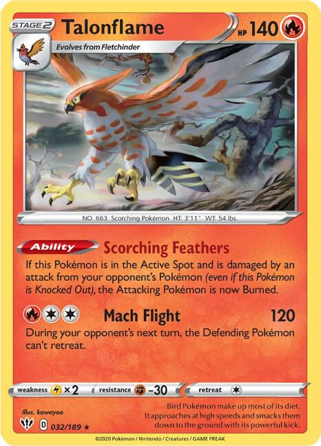 Talonflame [SWSH03: Darkness Ablaze] 032/189