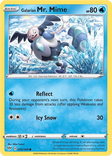 Galarian Mr. Mime [SWSH03: Darkness Ablaze] 035/189