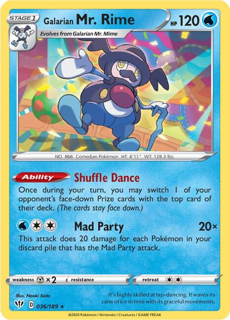 Galarian Mr. Rime [SWSH03: Darkness Ablaze] 036/189