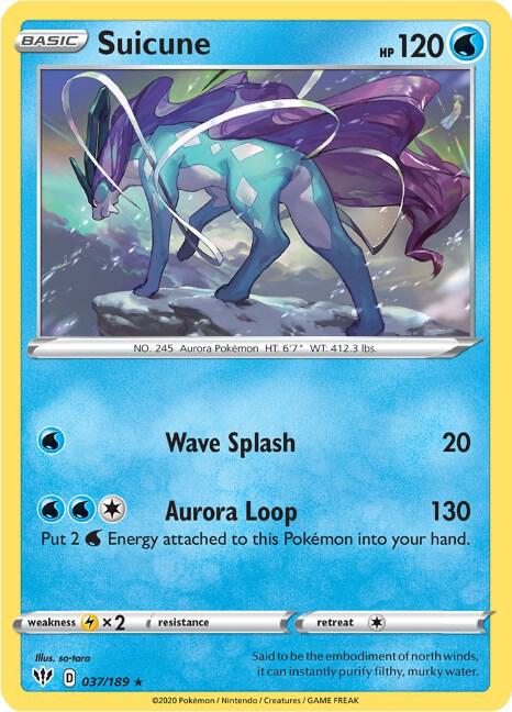 Suicune [SWSH03: Darkness Ablaze] 037/189