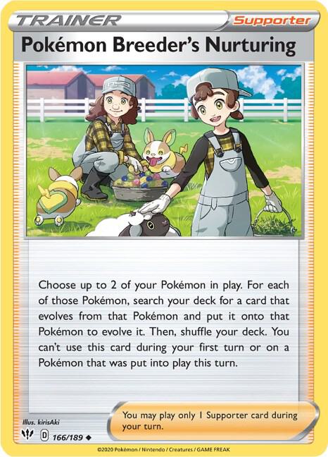 Pokemon Breeder's Nurturing [SWSH03: Darkness Ablaze] 166/189