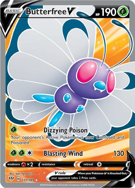 Butterfree V (Full Art) [SWSH03: Darkness Ablaze] 177/189