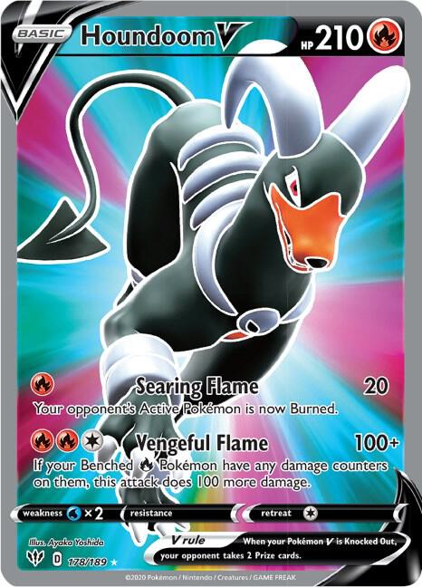 Houndoom V (Full Art) [SWSH03: Darkness Ablaze] 178/189