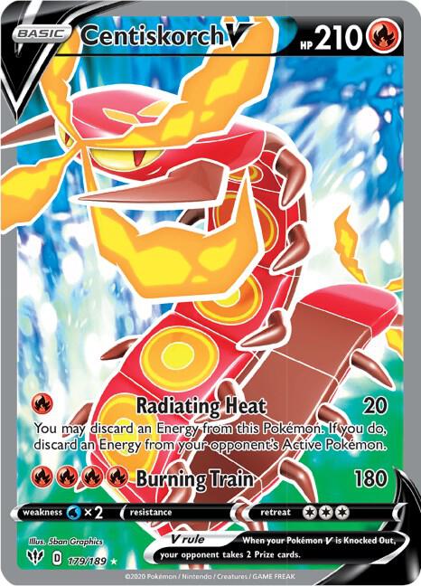 Centiskorch V (Full Art) [SWSH03: Darkness Ablaze] 179/189