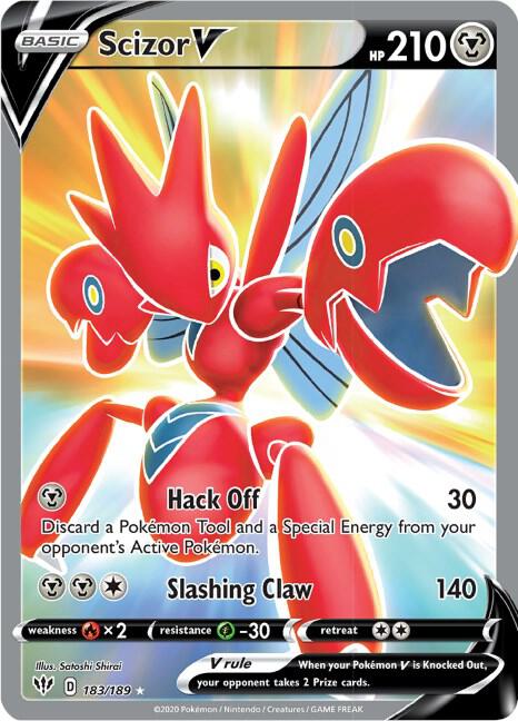 Scizor V (Full Art) [SWSH03: Darkness Ablaze] 183/189