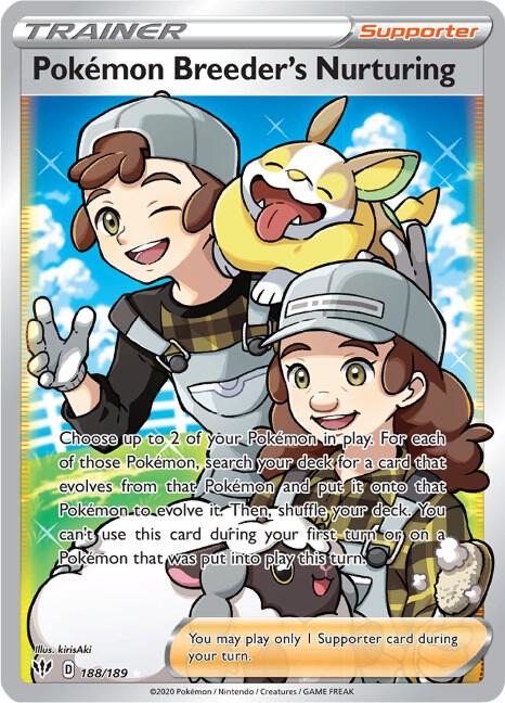 Pokemon Breeder's Nurturing (Full Art) [SWSH03: Darkness Ablaze] 188/189